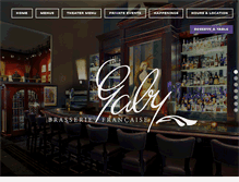 Tablet Screenshot of gabynyrestaurant.com